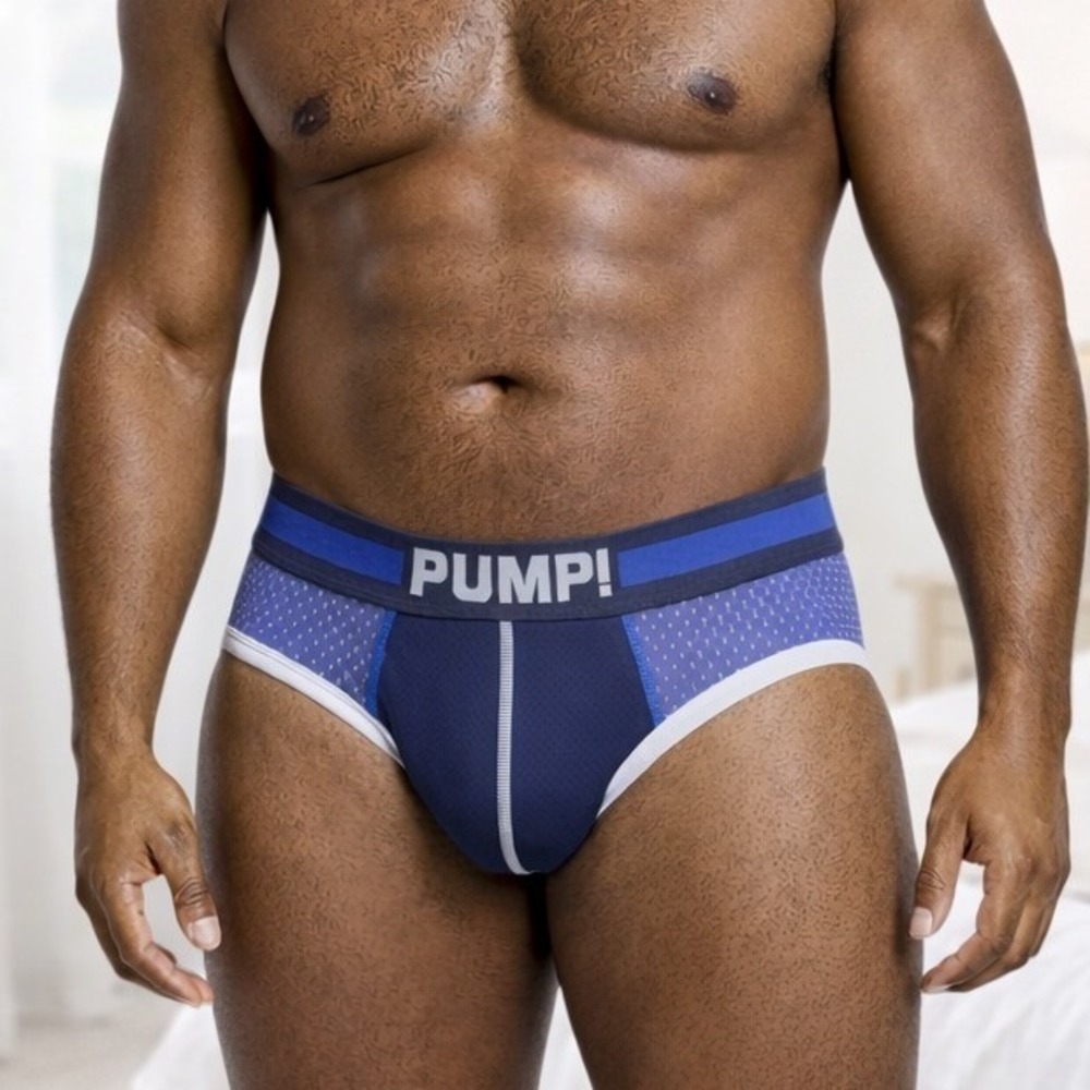 PUMP! Mesh Briefs Blue Size XXL (34-36) NWT